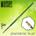 Green Séries : Pinceau Synthétique Plat - 3 1