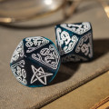 Call of Cthulhu Abyssal & white Dice Set 4