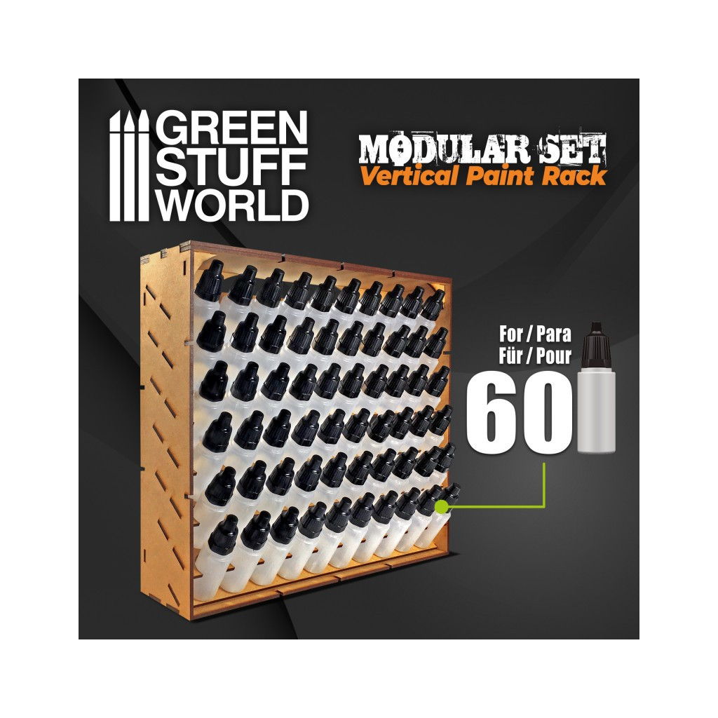 Green Stuff World for Models and Miniatures Vertical Paint Rack for 30 –  Cobbco