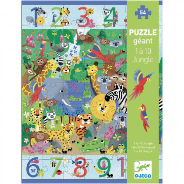 Puzzle Geant : Geant 1 à 10 Jungle