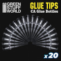 20x Precision tips for Super Glue Bottles 0