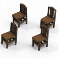 Square Back (B) Chair (x4) 1