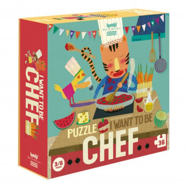 Puzzle - I want to be... Chef - 36 Pièces