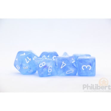 Set de 7 Dés JDR Chessex : Borealis