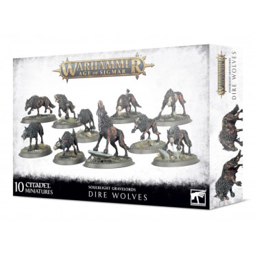 Age of Sigmar : Soulblight Gravelords- Dire Wolves
