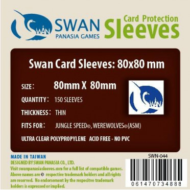 Swan Panasia - Card Sleeves Standard - 80x80mm - 150p