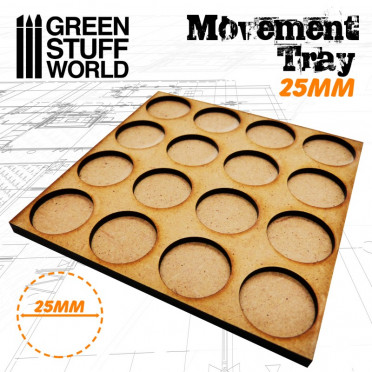 MDF Movement Trays 10 x 25mm