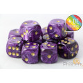 Set of 12 6-sided dice Chessex : Vortex 0