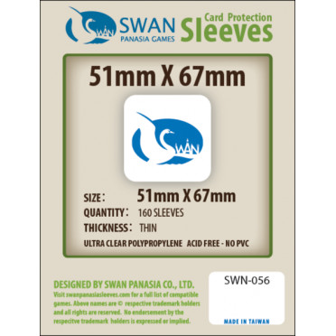 Swan Panasia - Card Sleeves Standard - 51x67mm - 160p