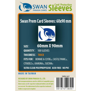 Swan Panasia - Card Sleeves Premium - 60x90mm - 100p