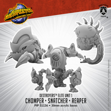 Monsterpocalypse - Protectors - Alternate Elite Units: Chomper, Snatcher, and Reaper
