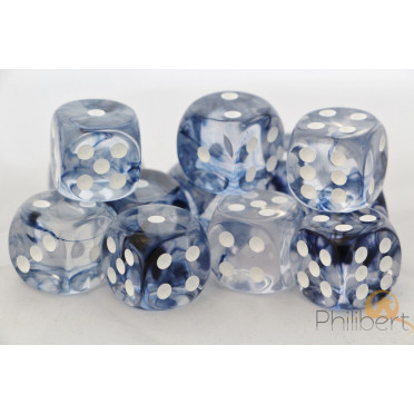 Set of 12 6-sided dice Chessex : Nebula