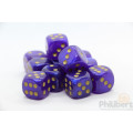 Set of 12 6-sided dice Chessex : Borealis 3