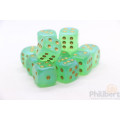 Set of 12 6-sided dice Chessex : Borealis 8