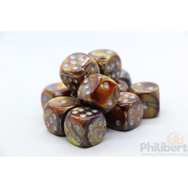 Set of 12 6-sided dice Chessex : Lustrous