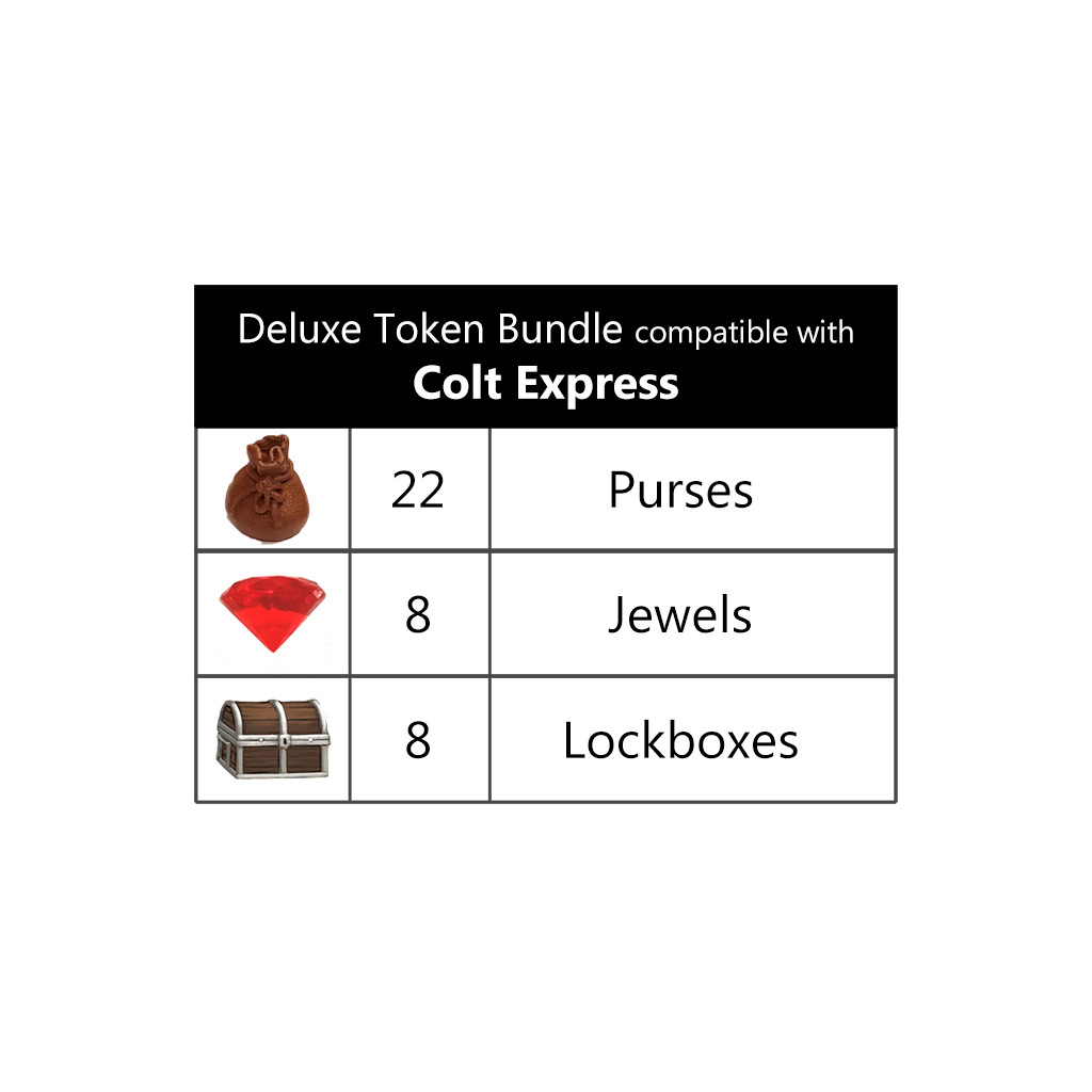 Buy Deluxe Token Bundle compatible with Colt Express - Top Shelf Gamer -  Accessories