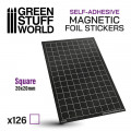 Square Magnetic Sheet Self-Adhesive - 20x20mm 0