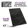 Oval Magnetic Sheet Self-Adhesive - 120x92mm 0