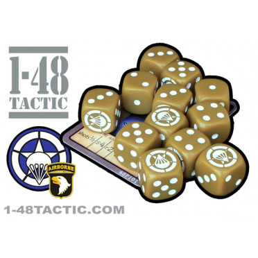 1-48 Tactic - 12 US Airborne Faction Dice + Exclusive Weapon Card