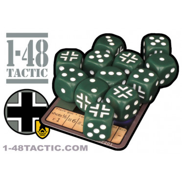 12 Volksgrenadier Division faction dice + exclusive limited edition weapon card