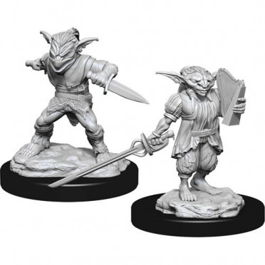 D&D Nolzur's Marvelous Unpainted Miniatures: Male Goblin Rogue & Female Goblin Bard