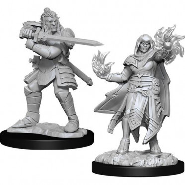 D&D Nolzur's Marvelous Unpainted Miniatures: Male Hobgoblin Fighter & Female Hobgoblin Wizard