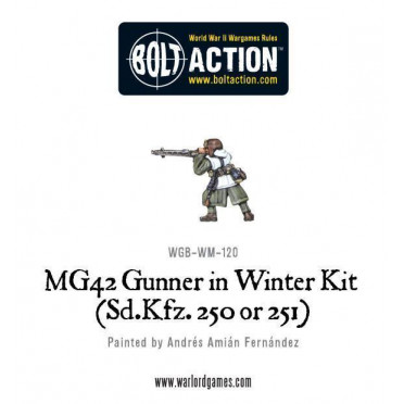 Bolt Action - MG42 Gunner in Winter kit (Sd.Kfz 250 or 251)