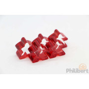 Set de 5 Meeples Transparents