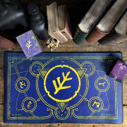 The Elder Sign Blue Aether - Premium Playmat Infinite Black