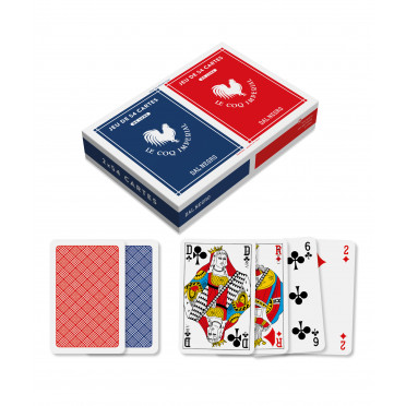 2 jeux de 54 cartes de luxe 330g ETUIS