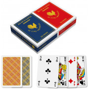 2 jeux de 54 cartes plastique le Coq Imperial