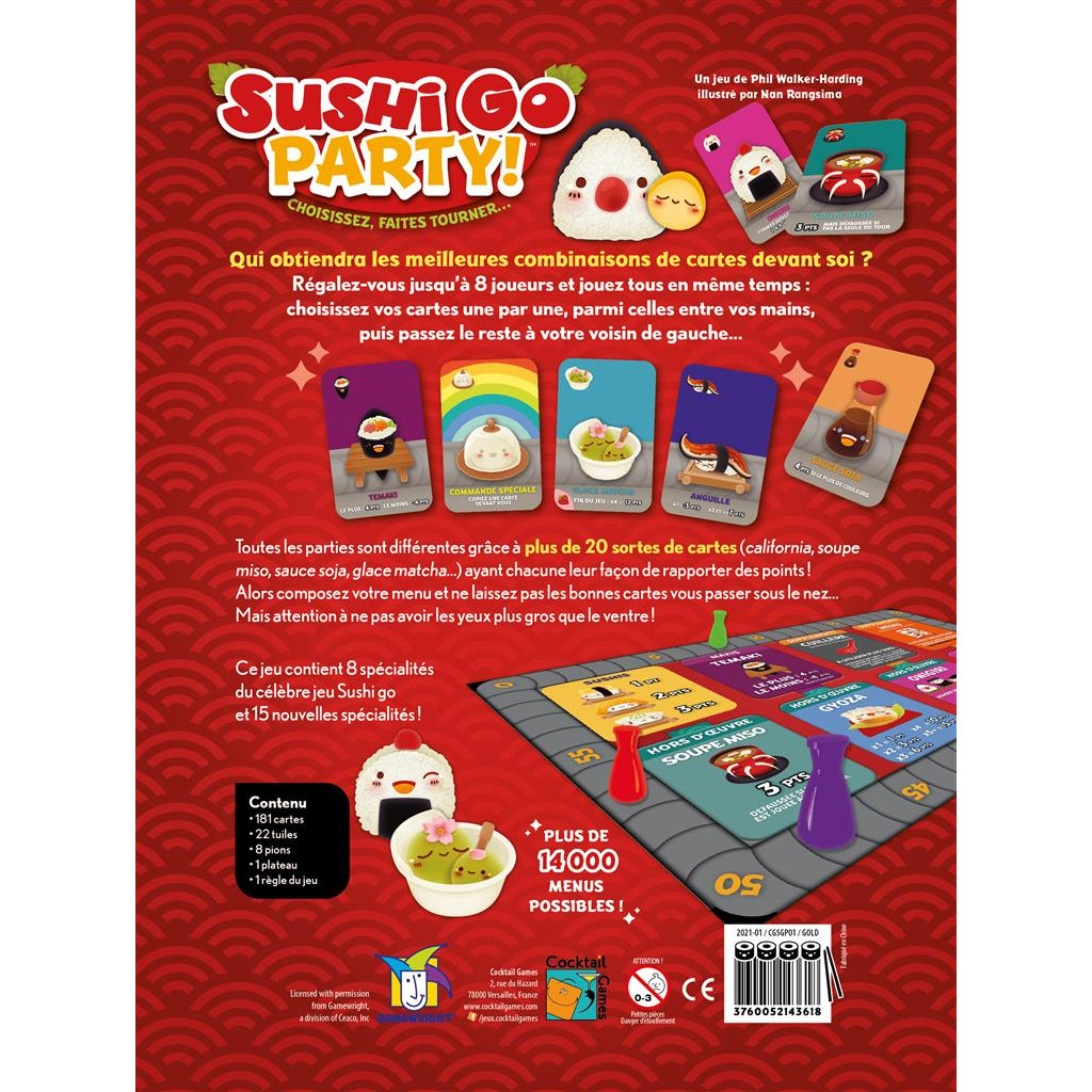 Buy Sushi Go! Party - Cocktail games - Board games