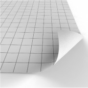 Dry-erase mat - White - Size : 32x32" / 80x80cm, Grid type : Square grid