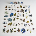 Flat Plastic Miniatures - Animals and Familiars - 62 Pieces 1