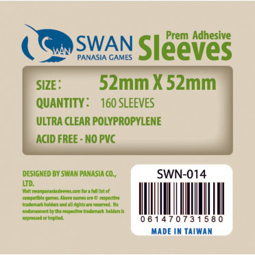 Swan Panasia - Card Sleeves Standard - 52x52mm - 160p