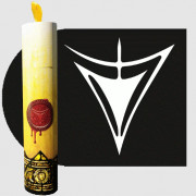 Ritual Candle Dice Tube - The Yellow Sign
