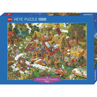 Puzzle- Cartoon Classics - Funny Farm - 1000 Pièces