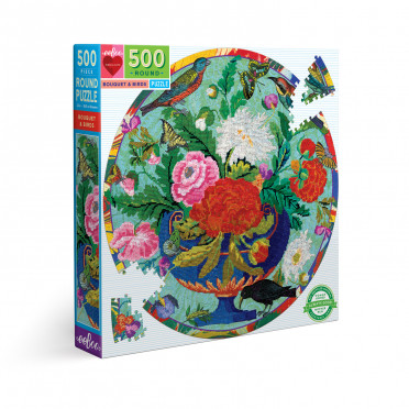 Puzzle - Bouquet & Birds - 500 Pièces