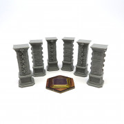 Stone Pillars for Gloomhaven - 6 pieces