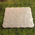 Flat Plastic Miniatures - Colored Bases Etched Numbers 1-20 - Clear 0