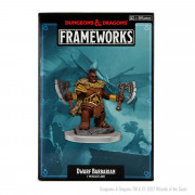 D&D Frameworks Unpainted Miniatures - Dwarf Barbarian Female