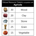 Deluxe Resource Tokens compatible with Agricola 2