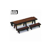 Trestle Table X 1 & Benches X 4