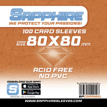 Sapphire - Sleeves Caramel - 80x80 mm - 100p