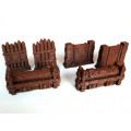 Catapult Feud - Set of 6 Brown Barricades 0