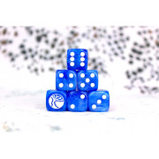 Conquest - Nords - Faction Dice on Bright Blue Swirl