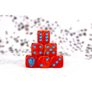 Conquest - Hundred Kingdoms - Faction Dice on Red Swirl