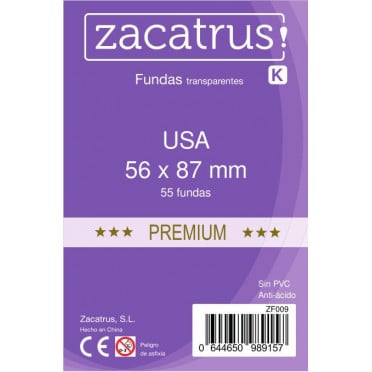 Protège-cartes Zacatrus USA Premium (56 mm X 87 mm)