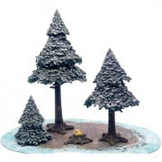 Monster Scenery - Snowy Pine Forest