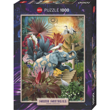 Puzzle - Fauna Fantasies Elephantaisy - 1000 Pièces